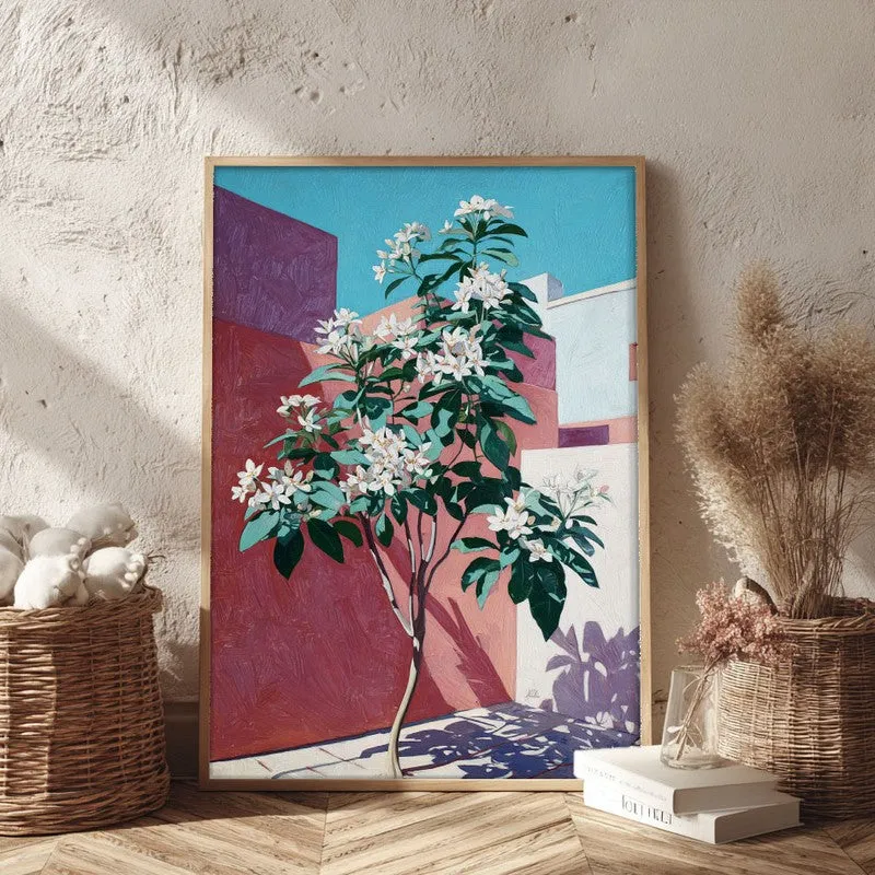 Leafora Canvas Wall Painting With Brown Frame media 3