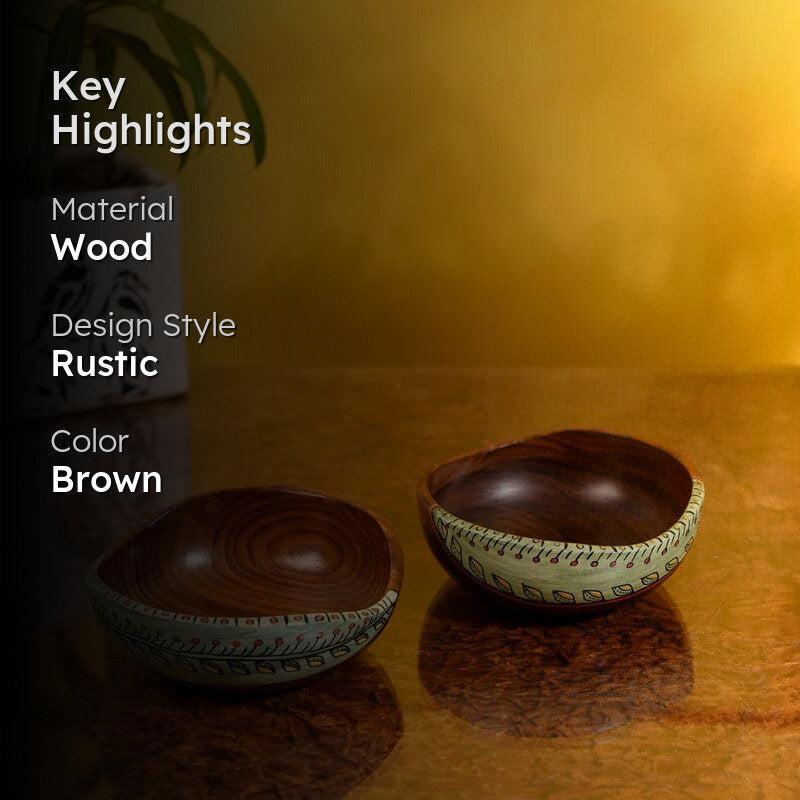 Viyasa Wooden Bowl - Set Of Two media 2