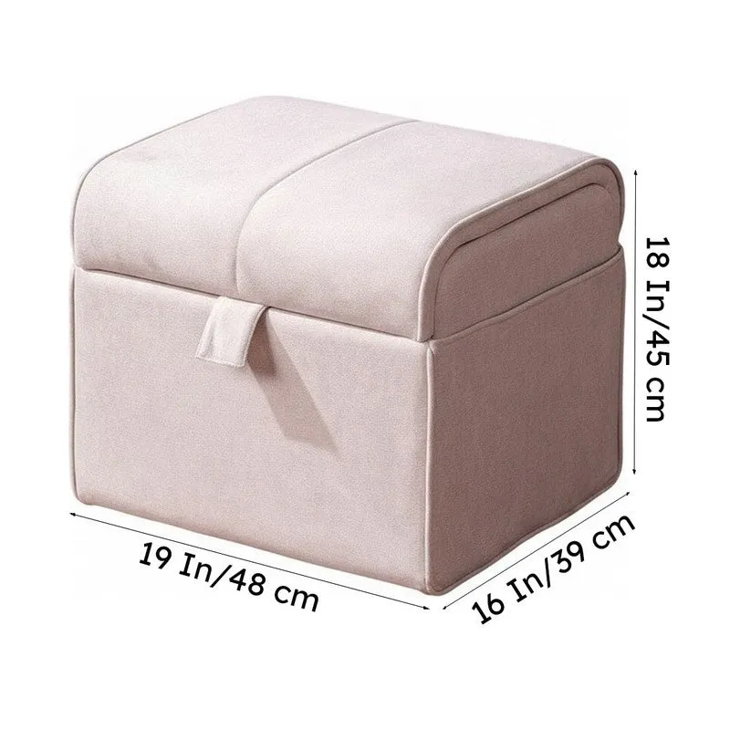 Dotty Polyster Ottomans (Beige) - Set Of Two media 12