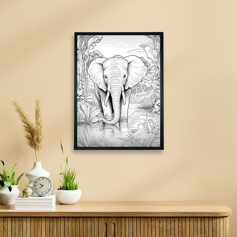 Jumbo Sketch Canvas Wall Art