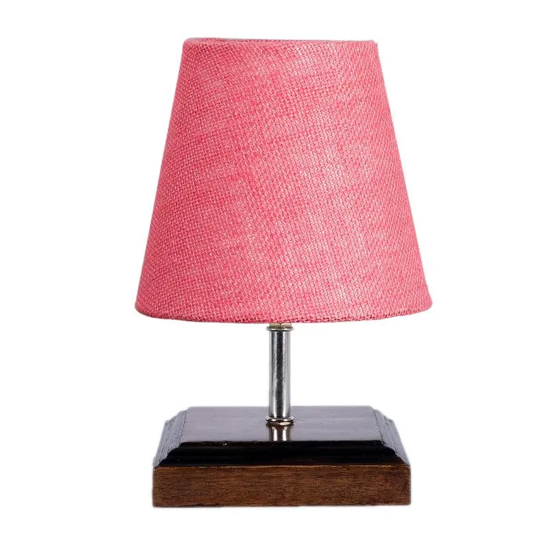 Niksha Jute Table Lamp - Pink,Brown media 4