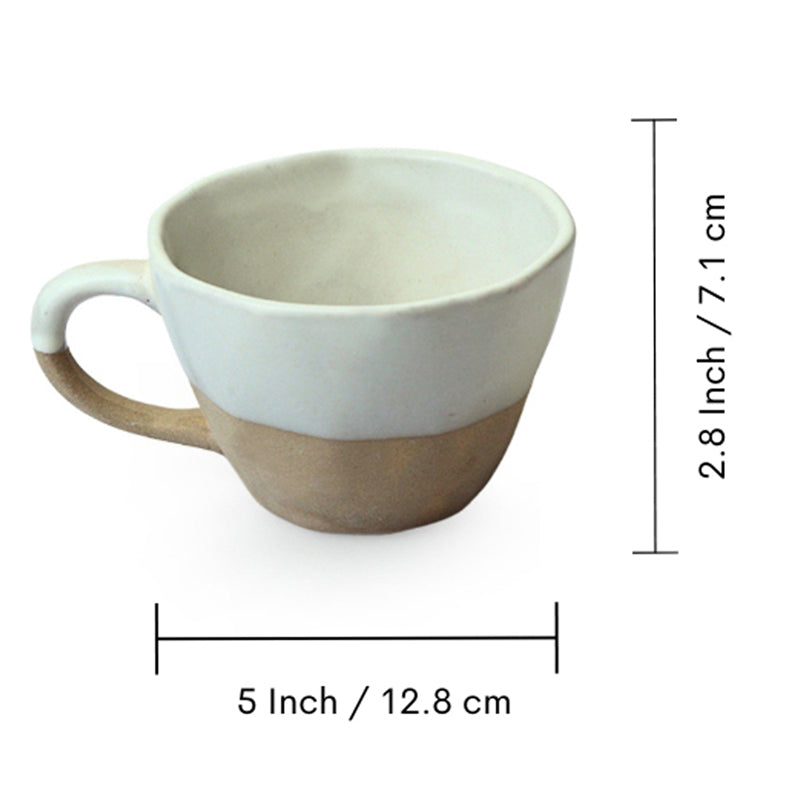 Ramal Handglazed Ceramic Tea Cup With Saucer (200 ML) - Four Piece Set media 7