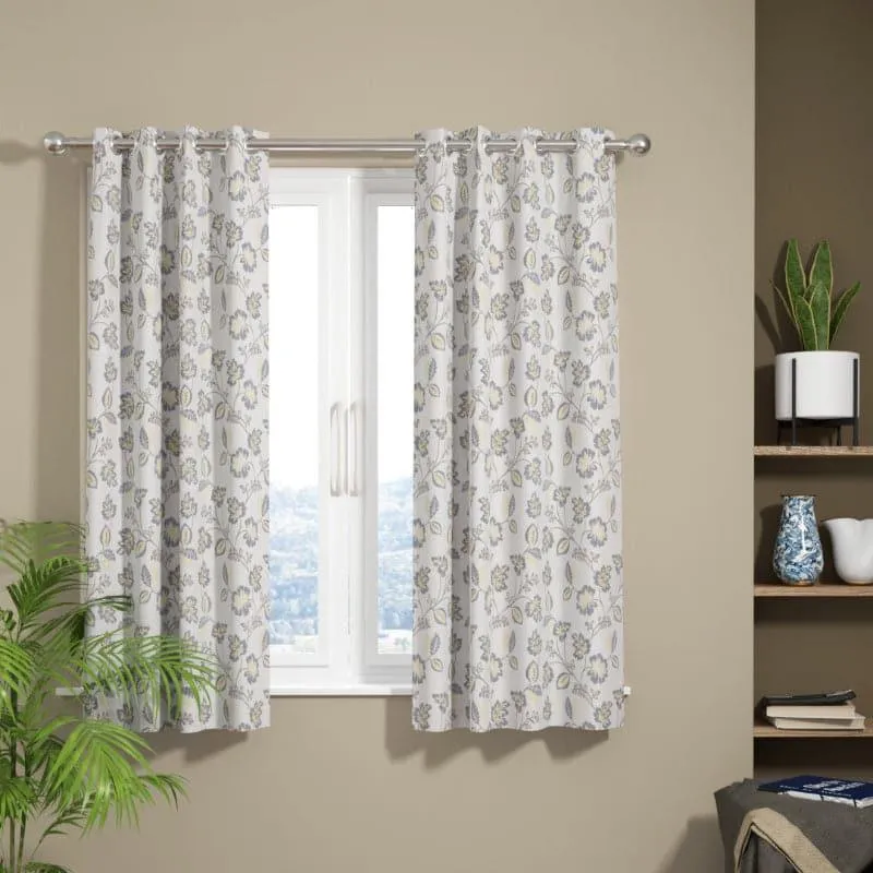 Ashta Floral Curtain - Set Of Two media 1