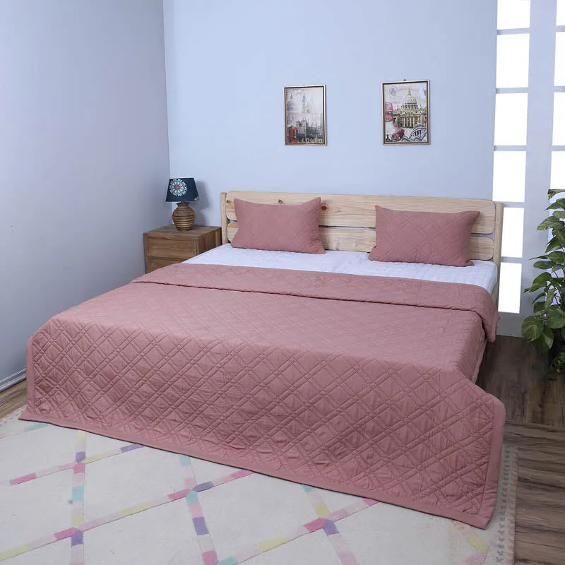 Jisha Microfiber Bedcover - Peach media 1