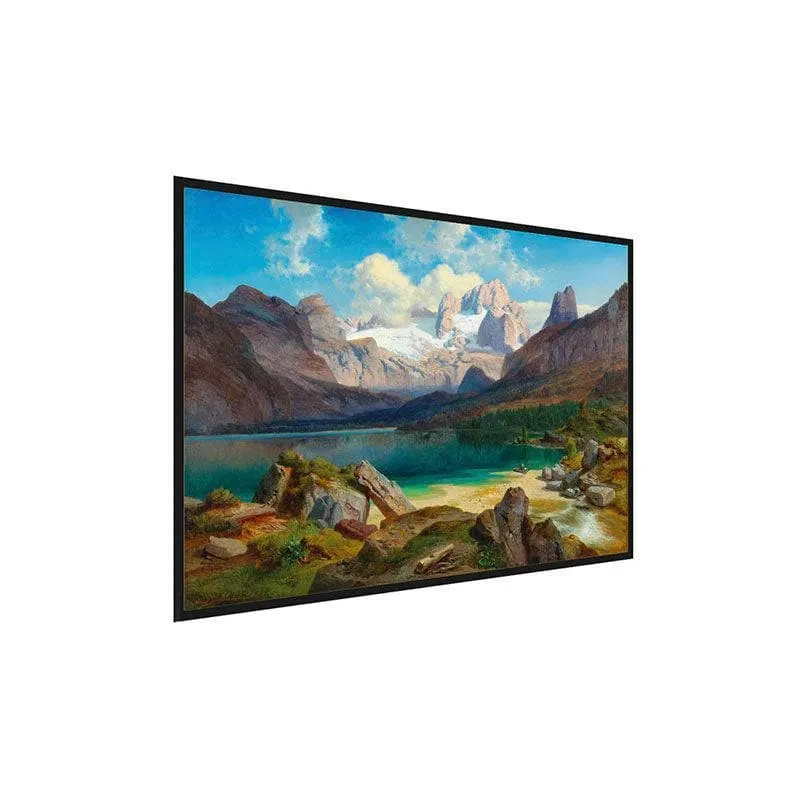 The View Canvas Wall Painting - Black Frame media 3