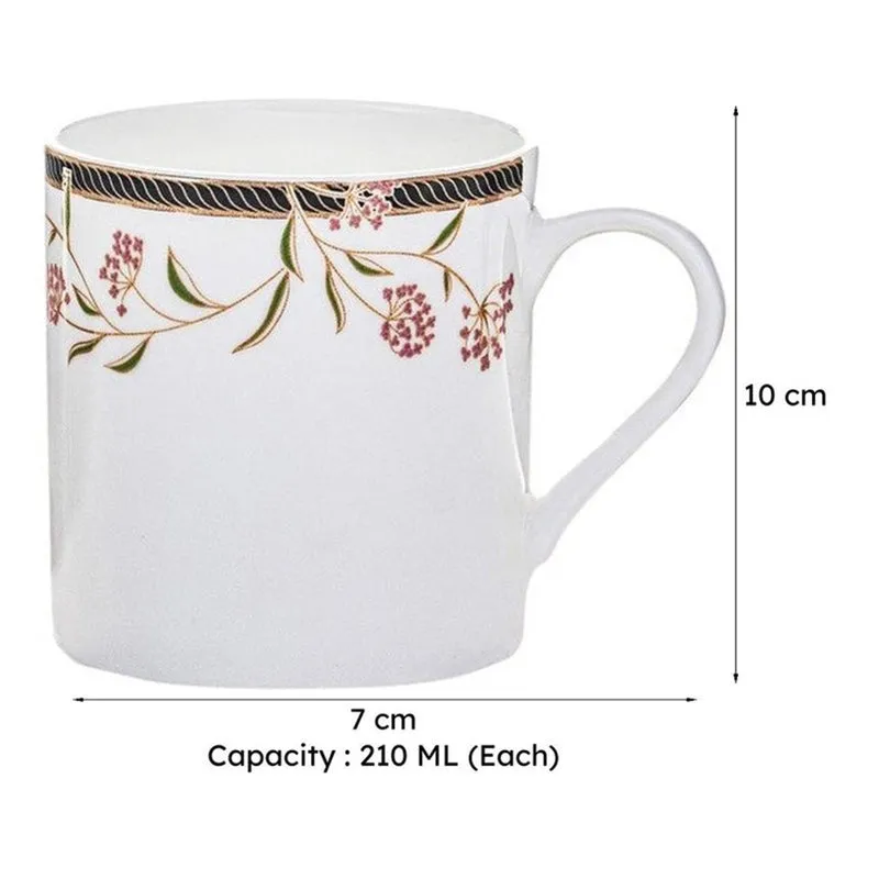Royal Bone China Tea Cup (210 mL Each) - Set Of Six media 6