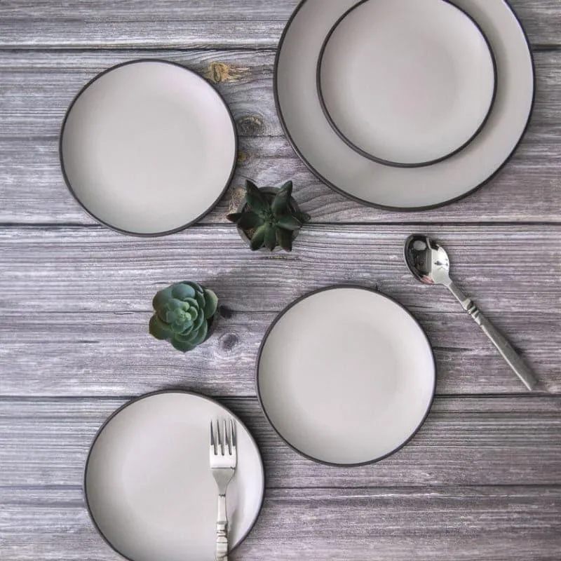 Servewell Abza Quarter Plate (White) - Set Of Six media 1