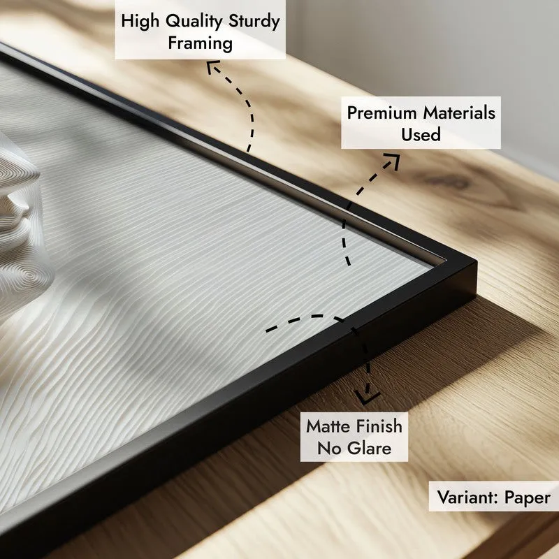 Meditative Flow Wall Painting With Black Frame media 7