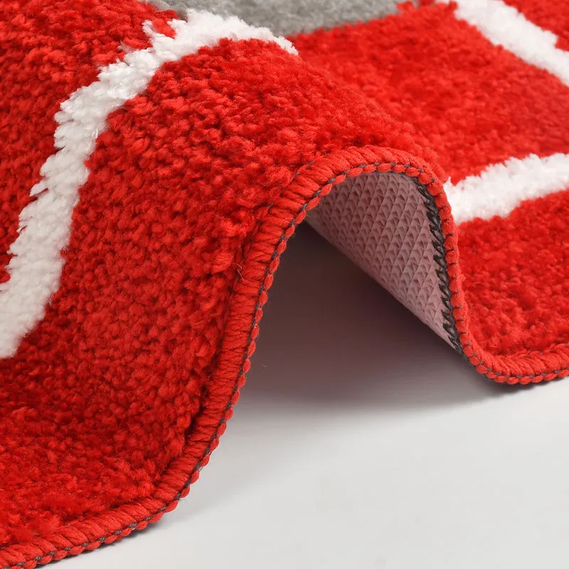 Zerix Cotton Bath Mat - Red media 6