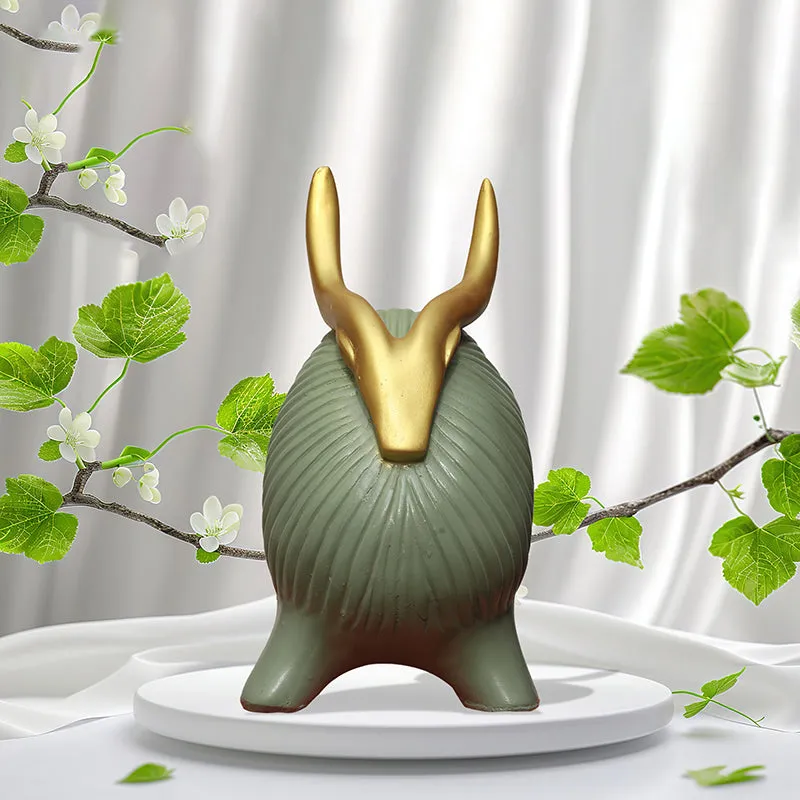 Gilded Yak Polyresin Showpiece media 4
