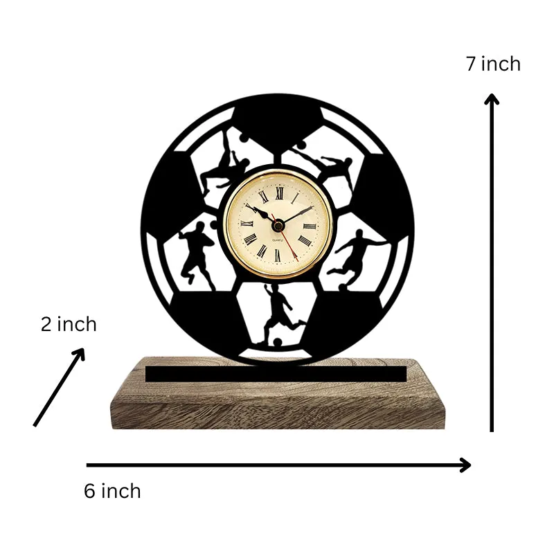 Obscura Noir Analog Table Clock media 5