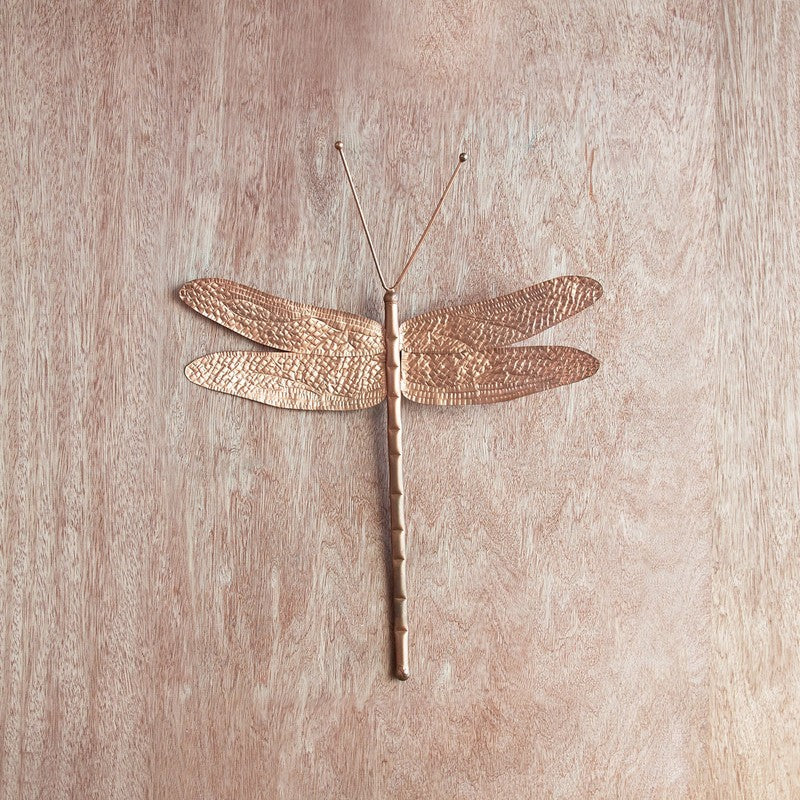 Orange Tree Dragonfly Steel Wall Decor Copper media 3