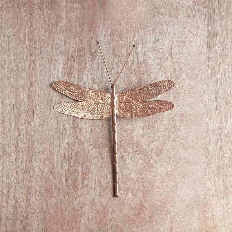 Orange Tree Dragonfly Steel Wall Decor Copper media 3