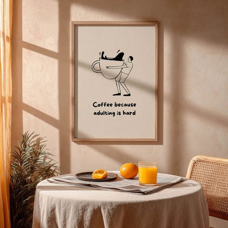Bold Brew Archival Canvas Wall Art - Brown media 4