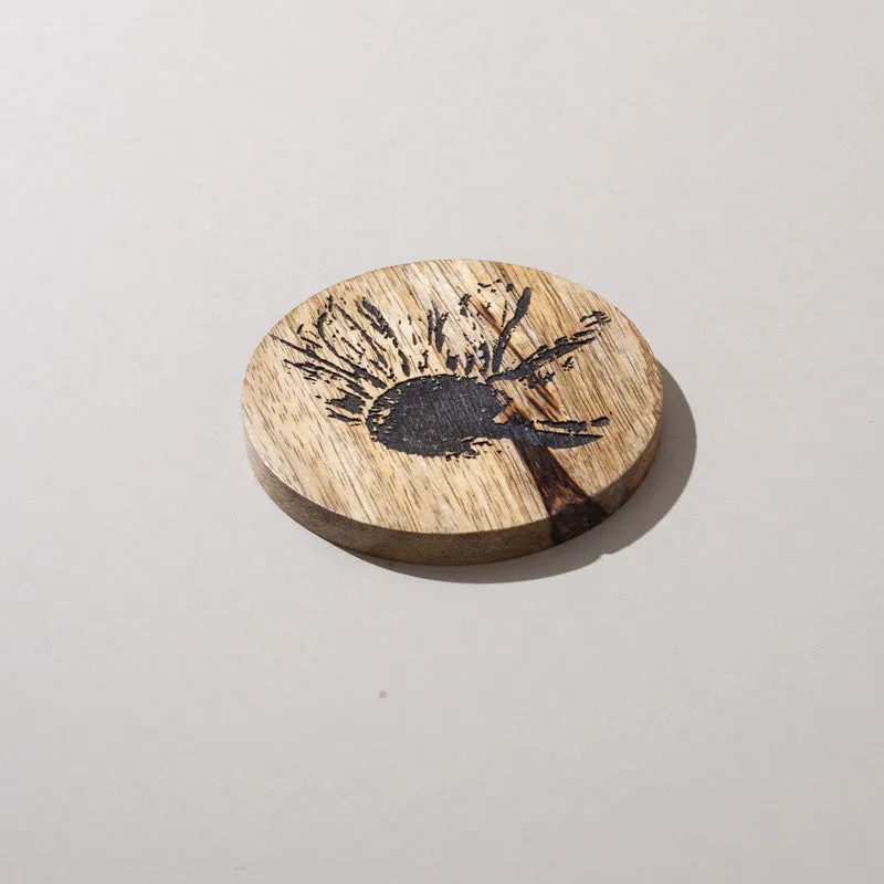 Dandelion Charm Mango Wood Coaster - Set Of Four media 6