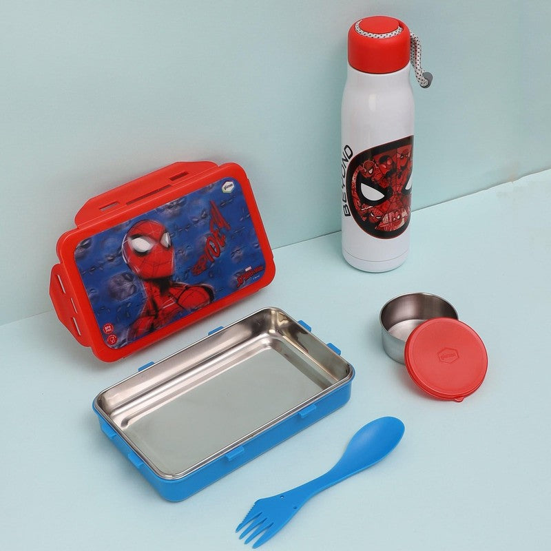 Amazing Spiderman Lunch Box 700 ML With 600 ML Water Bottle - Two Piece Set media 3