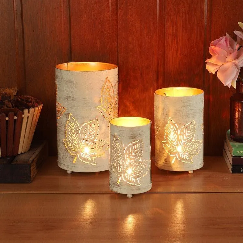 Maple Mela Tealight Candle Holder - Set Of Three media 1