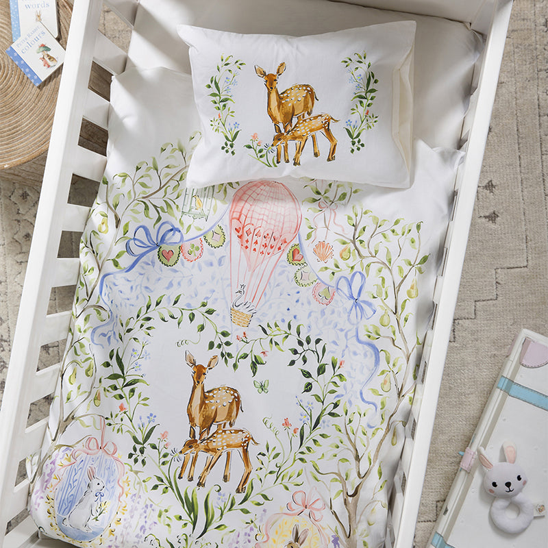 Dreamy Deers Egyptian Cotton Bedding Set (200 TC) - Three Piece Set media 3