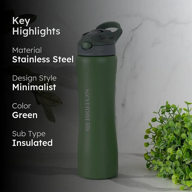 Handy Quench Hot & Cold Thermos Water Bottle (Green) - 750 mL media 2
