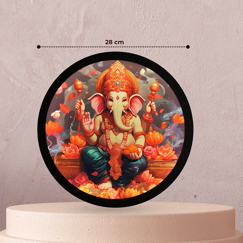 Ganesha Backlit Wall Art media 10