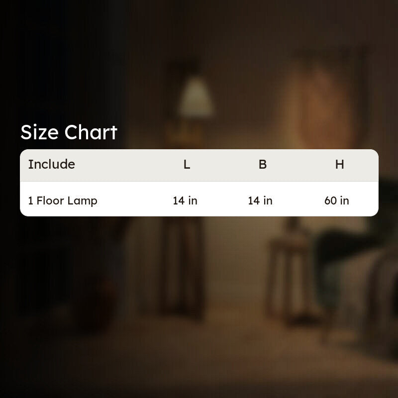 GentleGlow Wooden Floor Lamp - Brown media 9