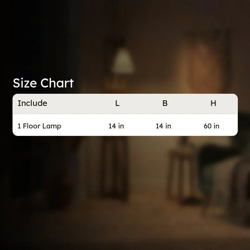 GentleGlow Wooden Floor Lamp - Brown media 9