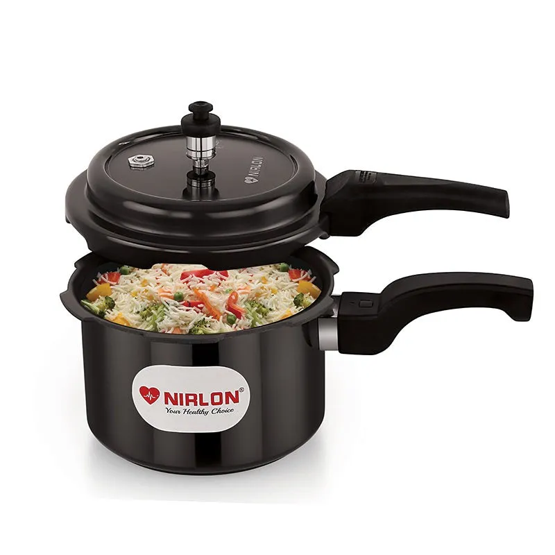 Nirlon Outer Lid Hard Anodized Pressure Cooker - 3000 mL media 4