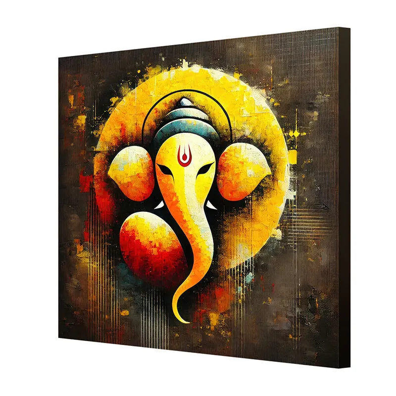 Gajamukha Poly Canvas Wall Painting media 6