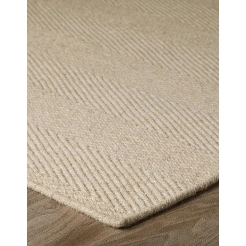 Handloom Hand Loomed Haven Wool Rug - Cream media 5