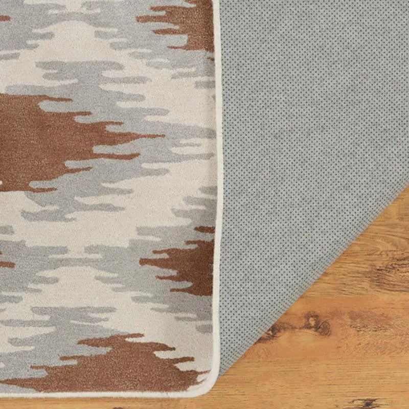 Dwalin Hand Tufted Geometric Wool & Nylon Carpet - Taupe media 6