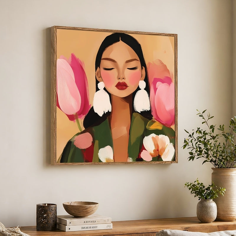 Nature Echo Canvas Wall Art With Frame