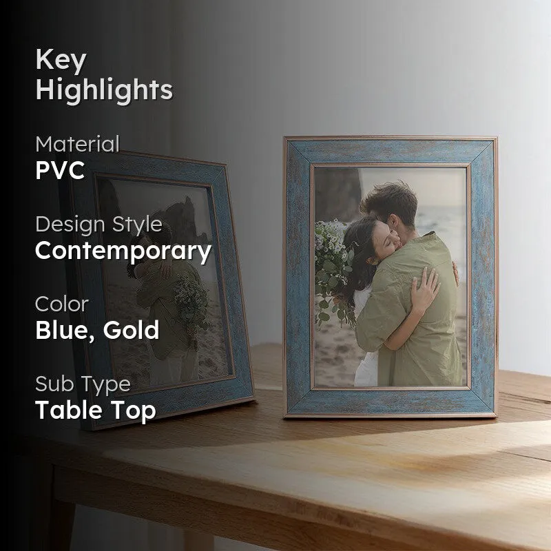 Cobalt PVC Photo Frames - Set Of Two media 2