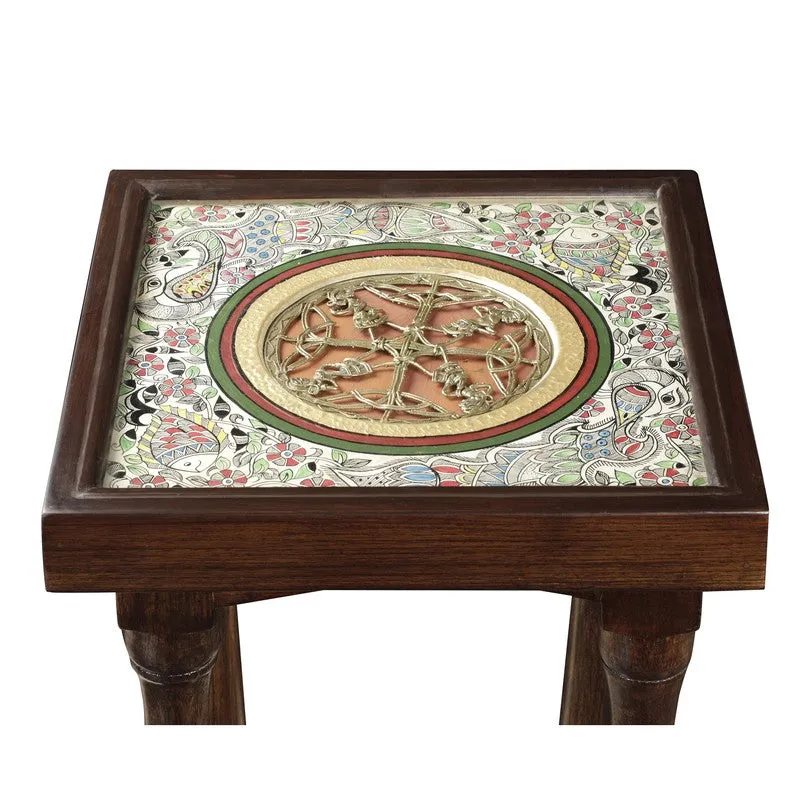 Sera Teak Wood Side Table media 5