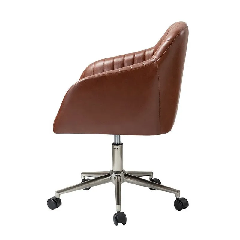 Luxsit Metal Office Chair - Brown media 4