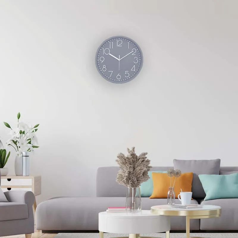 Elementary Wall Clock - Grey media 1