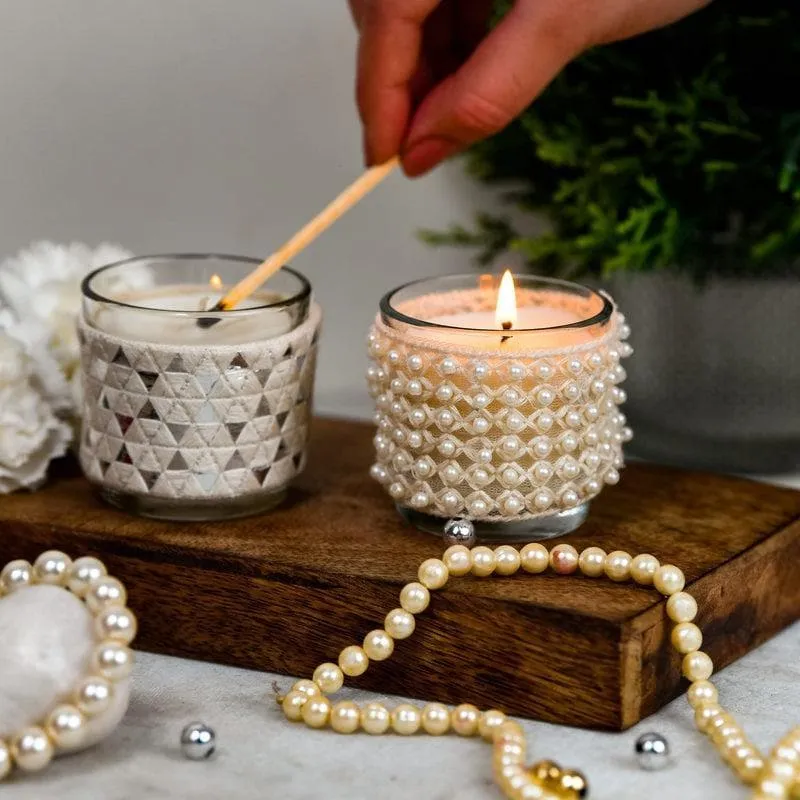 Inaayat - Set of 2 Scented Votive Candles (Orchid Paradise & Tropical Fruits Scented) media 1