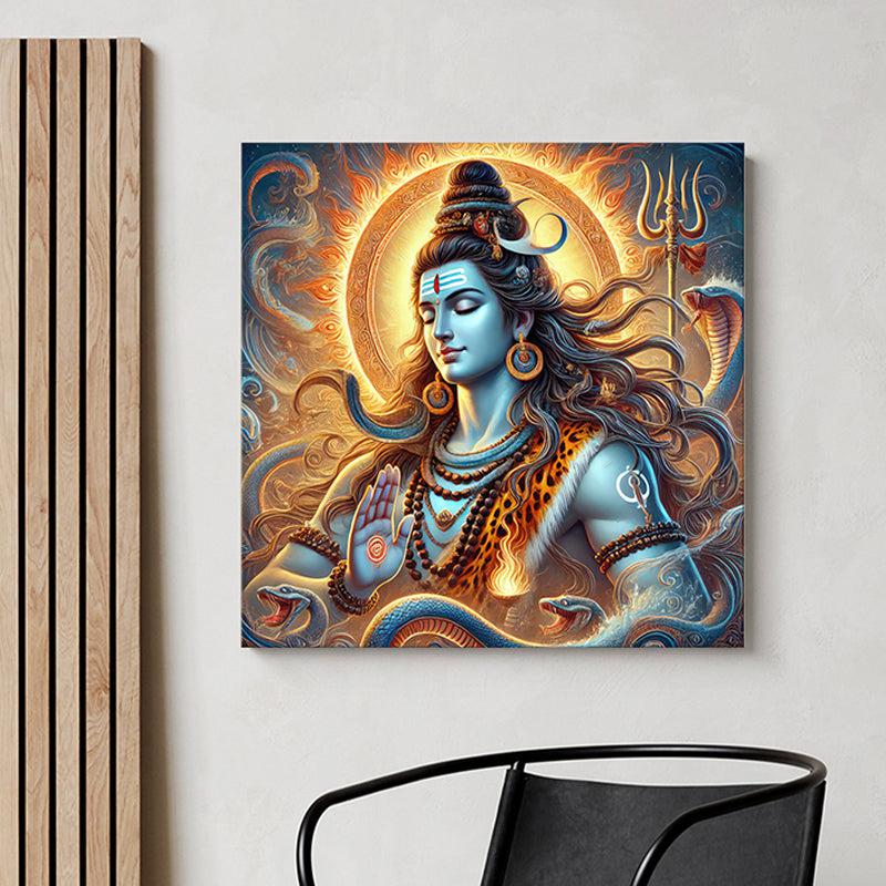Namah Shivaya Poly Canvas Wall Painting
