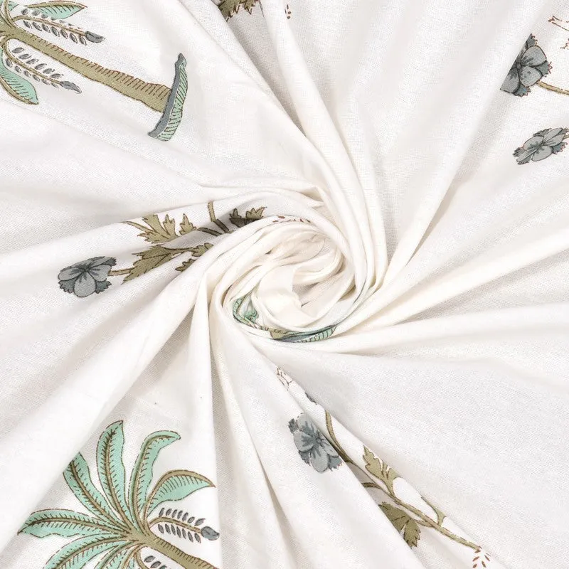 PalmBreeze Cotton Table Cover - Grey,green media 7