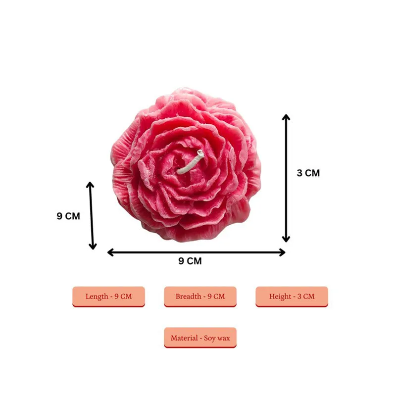 Crimson Bloom Soy Wax Candle - Set Of Two media 6