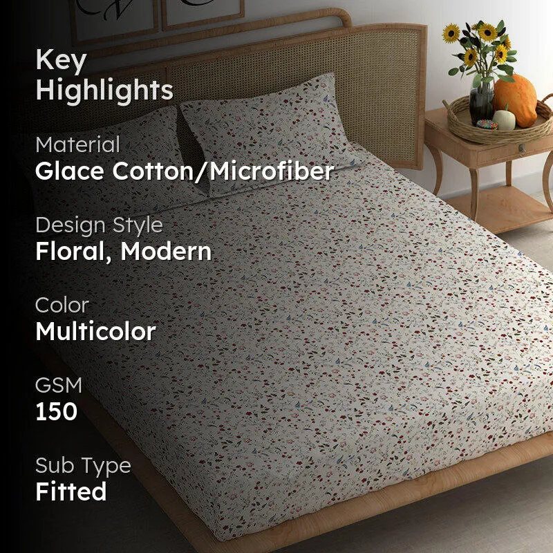 Deirdre Fitted Microfiber Microfiber Bedsheet - 150 GSM media 2