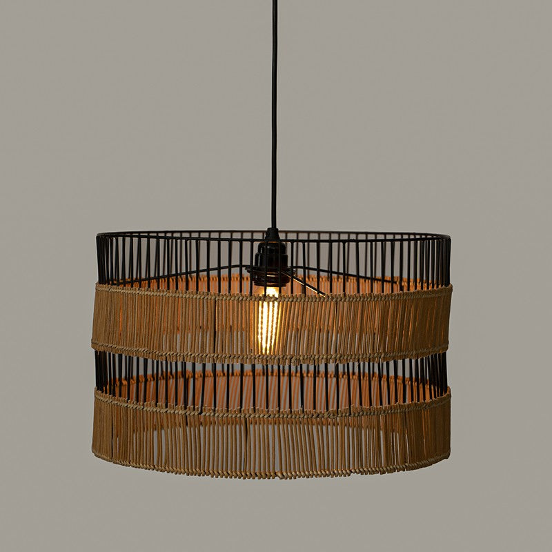 Orange Tree Kyoto Drum Steel Ceiling Lamp