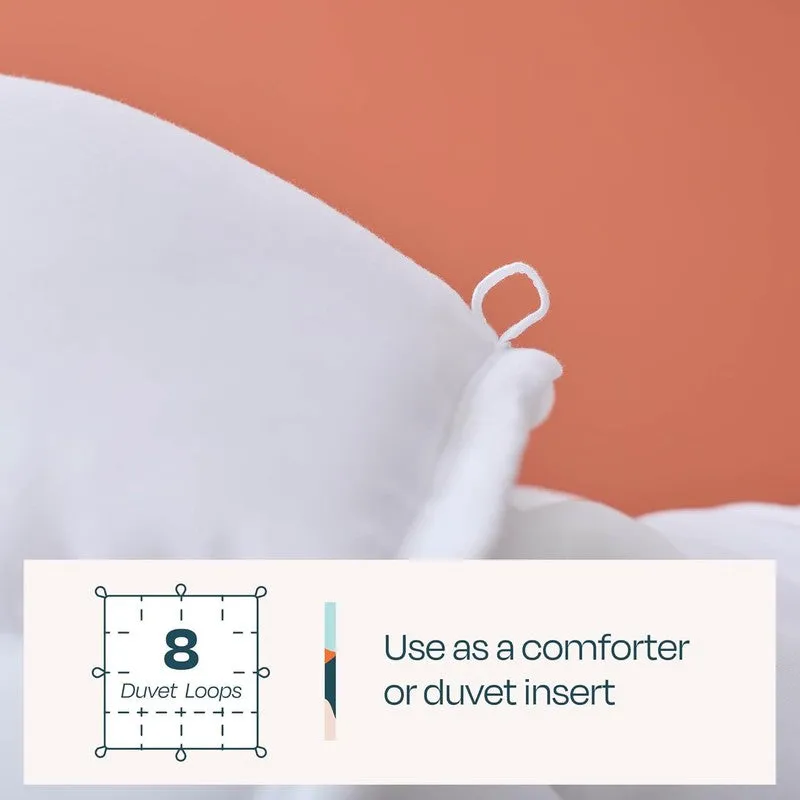 Montara Solid Comforter (White) 300 GSM media 7
