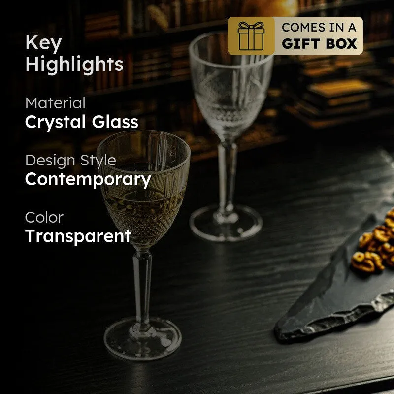 Celestial Sip White Wine Glasses (250 mL) - Set Of Two media 2