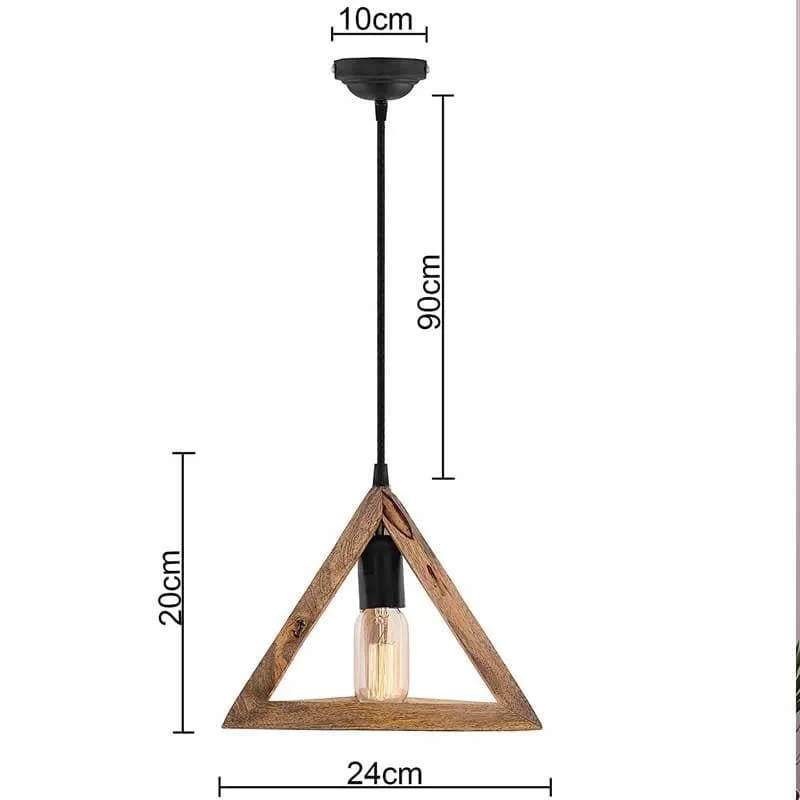 Leafy Triathron Wooden Ceiling Lamp media 5