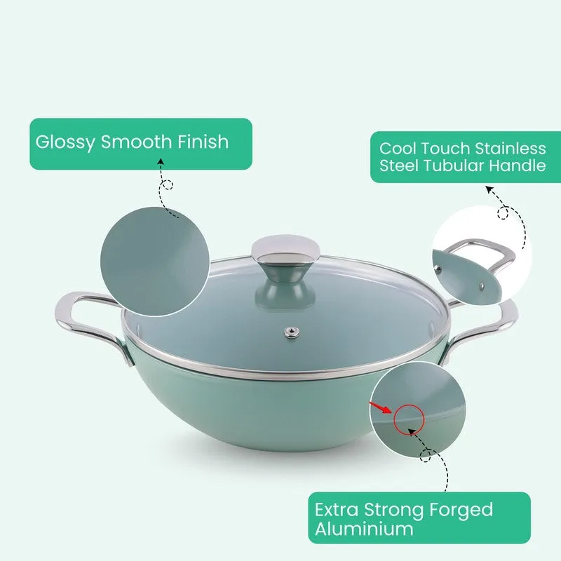 Salford SpiceForge Ceramic Kadhai With Lid- 2500 mL media 6