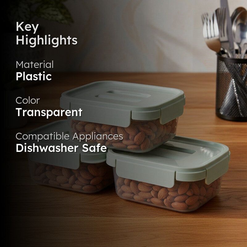 Vynra Aura Food Container (500 mL Each) - Set Of Three media 2