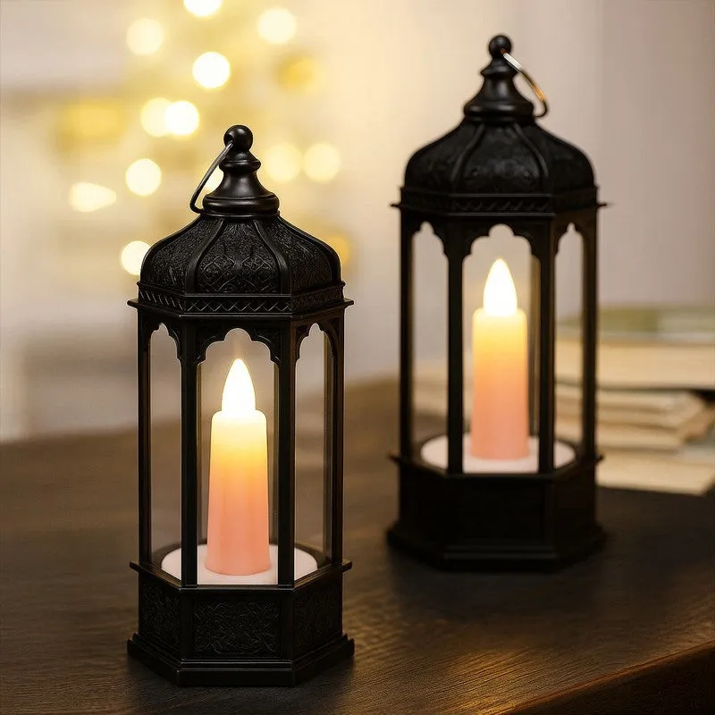 Solace LED Battery Candle (Black) - Set Of Two media 1