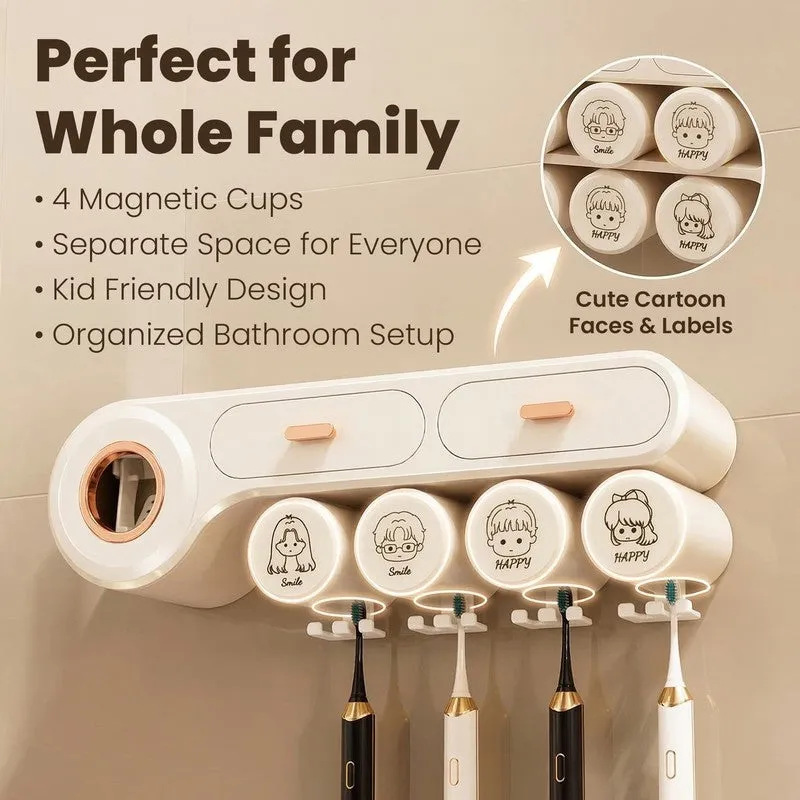 Rioware Bath Nest Plastic Bathroom Set - Beige media 5