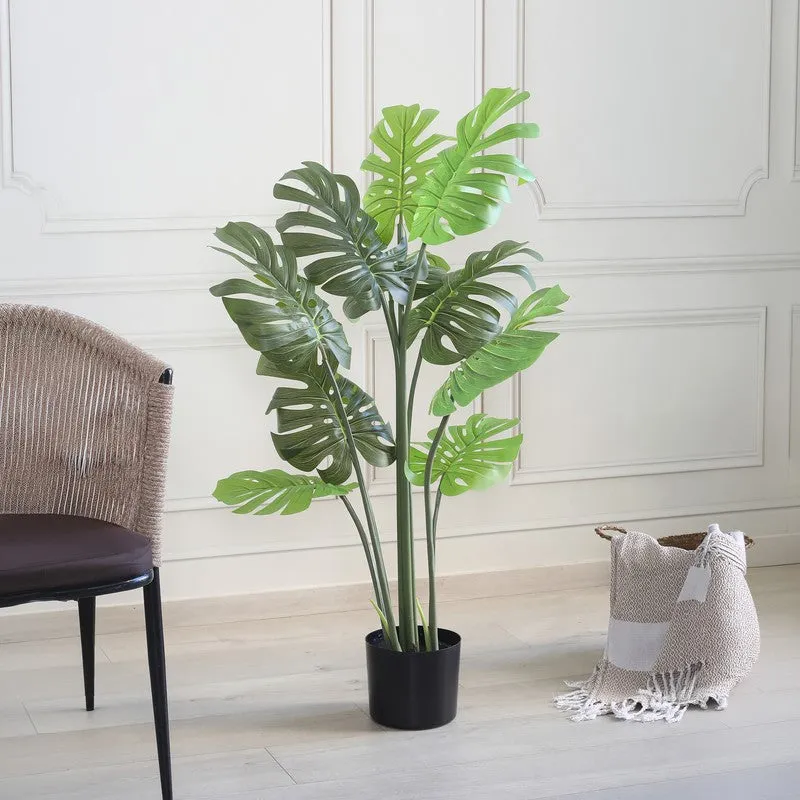 CalmCanopy Artificial Plant With Black Plastic Pot - 3.9 ft media 3