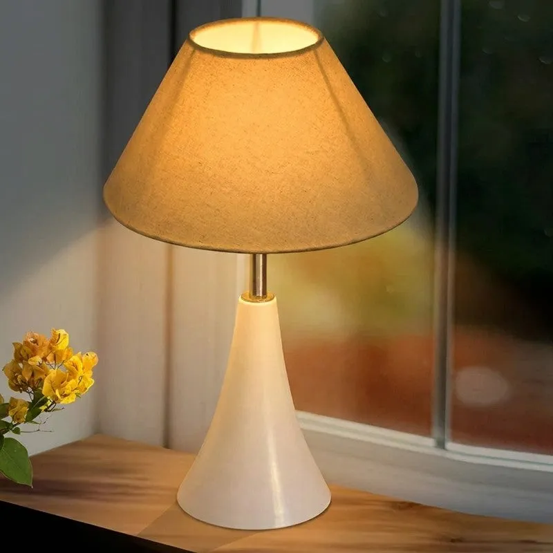 Arrido Glow Metal Table Lamp - Beige,White media 1